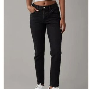 American Eagle 90s skinny stretch Black Straight denim pants size 20 casual